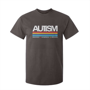 Retro Autism Awareness Acceptance T Shirt For Kid TS10 Dark Chocolate Print Your Wear
