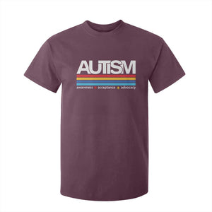 Retro Autism Awareness Acceptance T Shirt For Kid TS10 Maroon Print Your Wear