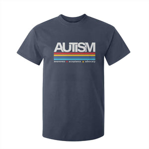 Retro Autism Awareness Acceptance T Shirt For Kid TS10 Navy Print Your Wear