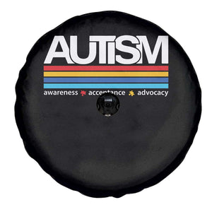 Retro Autism Awareness Acceptance Spare Tire Cover TS10 Print Your Wear