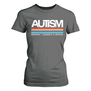 Retro Autism Awareness Acceptance T Shirt For Women TS10 Dark Heather Print Your Wear