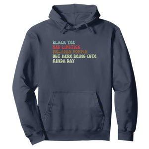 Melanin Poppin Black Girl Pride Hoodie Funny Juneteenth Saying Afro Black Women Queen TS10 Navy Print Your Wear