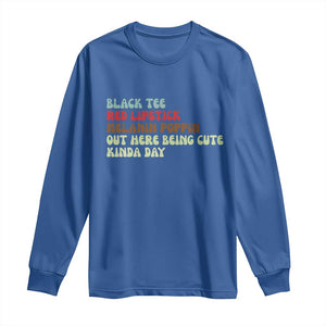 Melanin Poppin Black Girl Pride Long Sleeve Shirt Funny Juneteenth Saying Afro Black Women Queen TS10 Royal Blue Print Your Wear