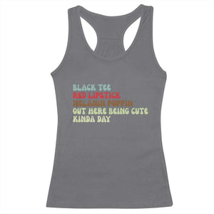 Melanin Poppin Black Girl Pride Racerback Tank Top Funny Juneteenth Saying Afro Black Women Queen TS10 Charcoal Print Your Wear