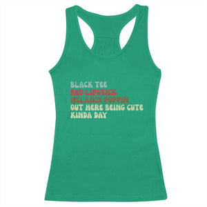Melanin Poppin Black Girl Pride Racerback Tank Top Funny Juneteenth Saying Afro Black Women Queen TS10 Irish Green Print Your Wear