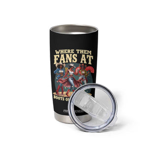 Where Them Fans At Boots On The Ground Black Cowgirl Tumbler Cup TS10 Print Your Wear