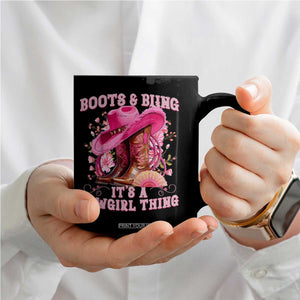 Boots and Bling Its A Cowgirl Thing Western Cowgirl Coffee Mug TS10 Print Your Wear