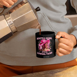 Boots and Bling Its A Cowgirl Thing Western Cowgirl Coffee Mug TS10 Print Your Wear