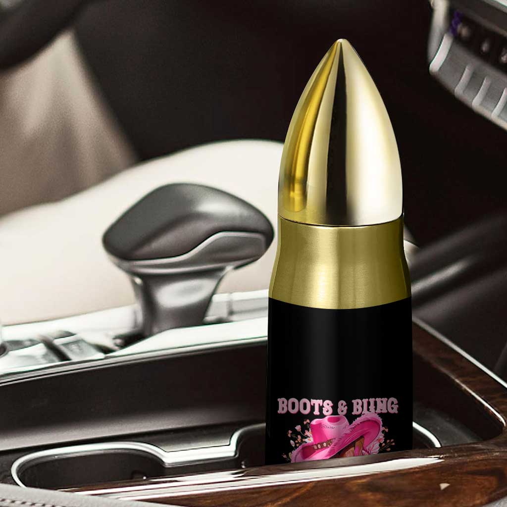 Boots and Bling Its A Cowgirl Thing Western Cowgirl Bullet Tumbler TS10 Print Your Wear
