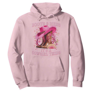 Boots and Bling Its A Cowgirl Thing Western Cowgirl Hoodie TS10 Light Pink Print Your Wear