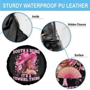Boots and Bling Its A Cowgirl Thing Western Cowgirl Spare Tire Cover TS10 Print Your Wear