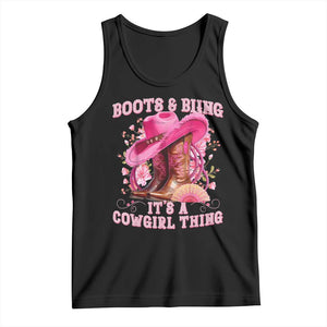 Boots and Bling Its A Cowgirl Thing Western Cowgirl Tank Top TS10 Black Print Your Wear