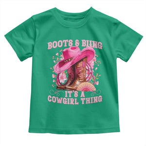 Boots and Bling Its A Cowgirl Thing Western Cowgirl Toddler T Shirt TS10 Irish Green Print Your Wear