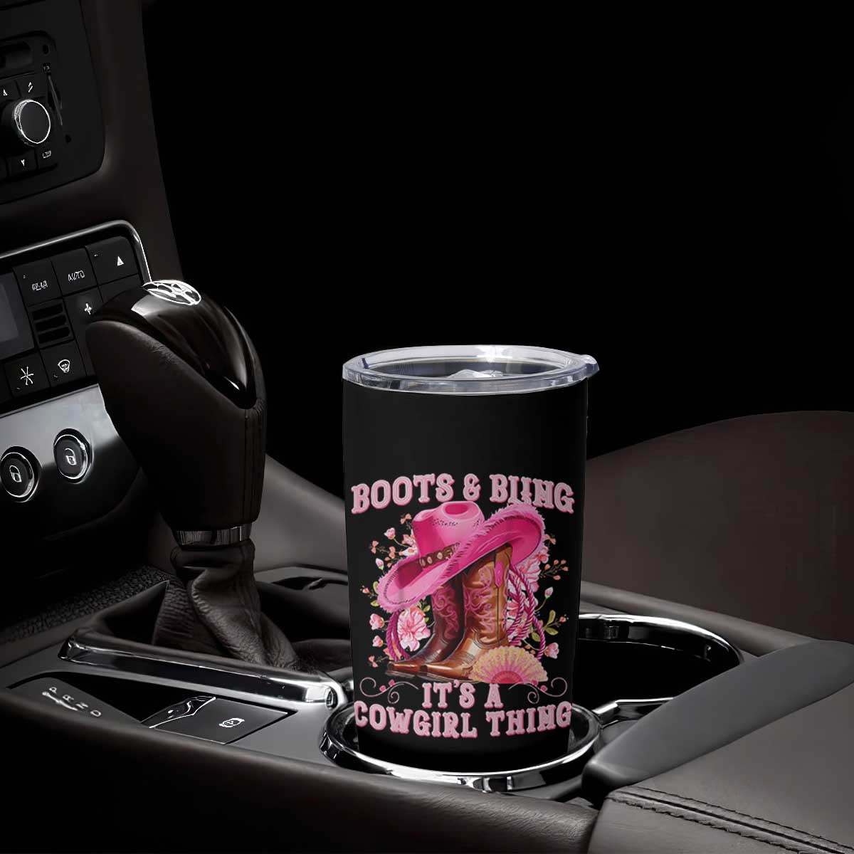 Boots and Bling Its A Cowgirl Thing Western Cowgirl Tumbler Cup TS10 Print Your Wear