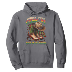 Where Them Fans At Boots On The Ground Hoodie Black Cowgirl Western Pride TS10 Charcoal Print Your Wear