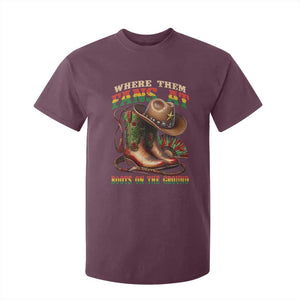 Where Them Fans At Boots On The Ground T Shirt For Kid Black Cowgirl Western Pride TS10 Maroon Print Your Wear