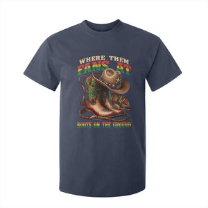 Where Them Fans At Boots On The Ground T Shirt For Kid Black Cowgirl Western Pride TS10 Navy Print Your Wear