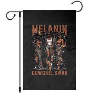 Melanin Cowgirl Swag Garden Flag Black Women Western Pride TS10 Black Print Your Wear