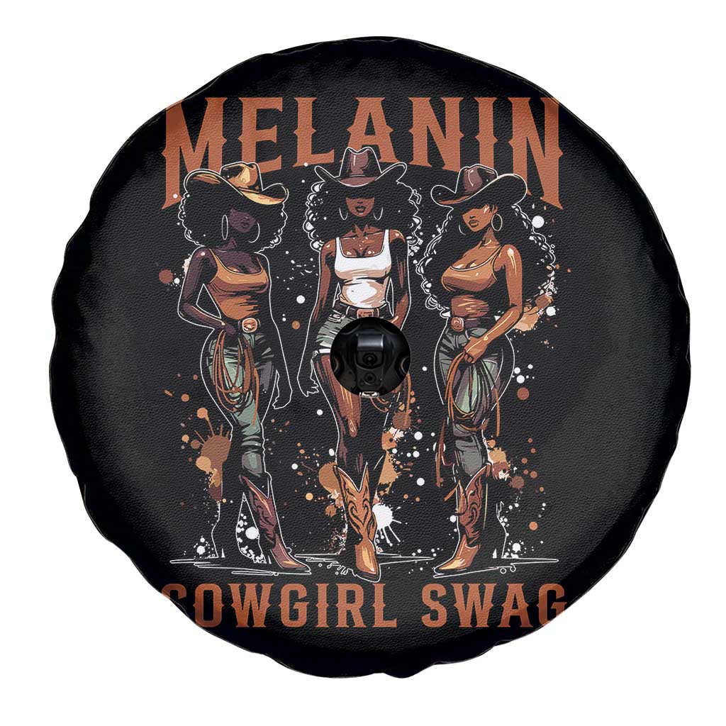 Melanin Cowgirl Swag Spare Tire Cover Black Women Western Pride TS10 Print Your Wear