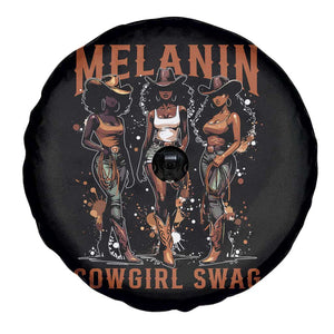 Melanin Cowgirl Swag Spare Tire Cover Black Women Western Pride TS10 Print Your Wear