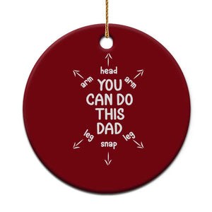 You Can Do This Dad Ceramic Ornament Annoucement Baby Shower First Fathers Day Gifts TS10 1pc Red Print Your Wear
