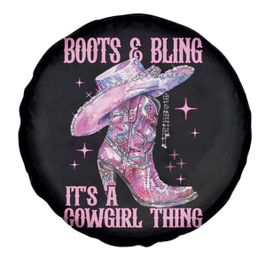 Boots and Bling Its A Cowgirl Thing Spare Tire Cover TS10 Print Your Wear