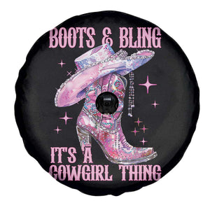 Boots and Bling Its A Cowgirl Thing Spare Tire Cover TS10 Print Your Wear