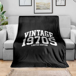 Vintage 1970s Limited Edition Throw Blanket Vintage Varsity Funny Cool 1970 Theme TS10 Print Your Wear