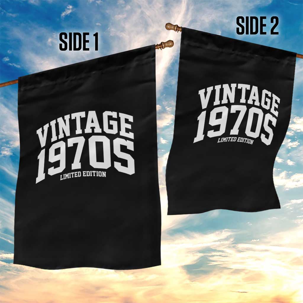 Vintage 1970s Limited Edition Garden Flag Vintage Varsity Funny Cool 1970 Theme TS10 Print Your Wear