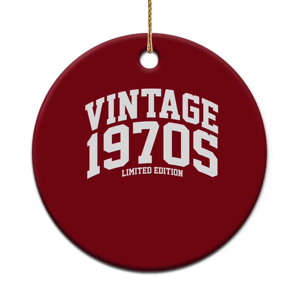 Vintage 1970s Limited Edition Ceramic Ornament Vintage Varsity Funny Cool 1970 Theme TS10 1pc Red Print Your Wear