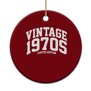 Vintage 1970s Limited Edition Ceramic Ornament Vintage Varsity Funny Cool 1970 Theme TS10 1pc Red Print Your Wear