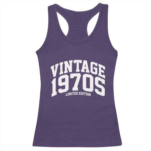 Vintage 1970s Limited Edition Racerback Tank Top Vintage Varsity Funny Cool 1970 Theme TS10 Purple Print Your Wear