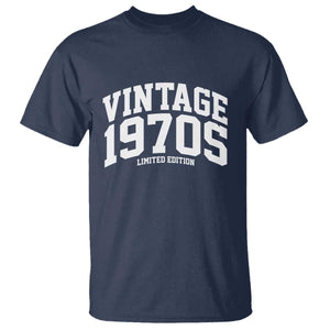 Vintage 1970s Limited Edition T Shirt Vintage Varsity Funny Cool 1970 Theme TS10 Navy Print Your Wear