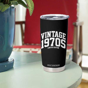 Vintage 1970s Limited Edition Tumbler Cup Vintage Varsity Funny Cool 1970 Theme TS10 Print Your Wear
