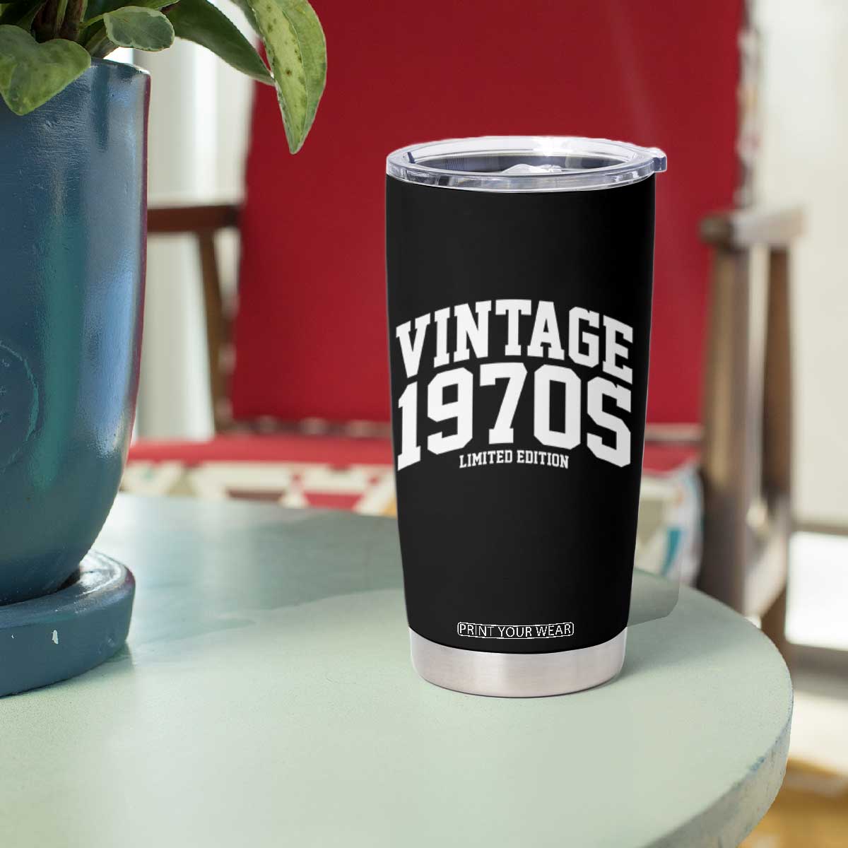 Vintage 1970s Limited Edition Tumbler Cup Vintage Varsity Funny Cool 1970 Theme TS10 Print Your Wear