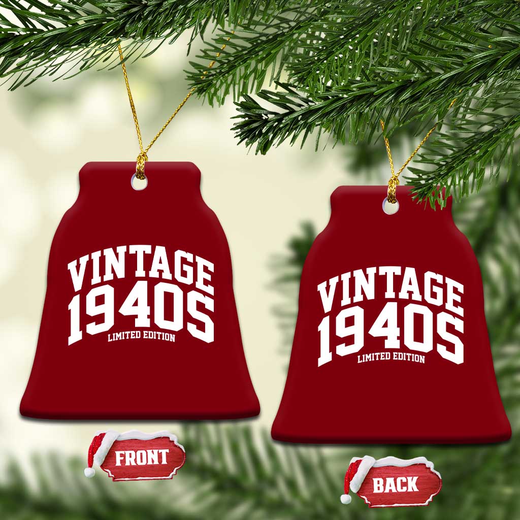 Vintage 1940s Limited Edition Ceramic Ornament Vintage Varsity Funny Cool 1940 Theme TS10 Print Your Wear