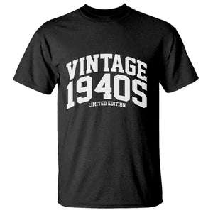 Vintage 1940s Limited Edition T Shirt Vintage Varsity Funny Cool 1940 Theme TS10 Black Print Your Wear