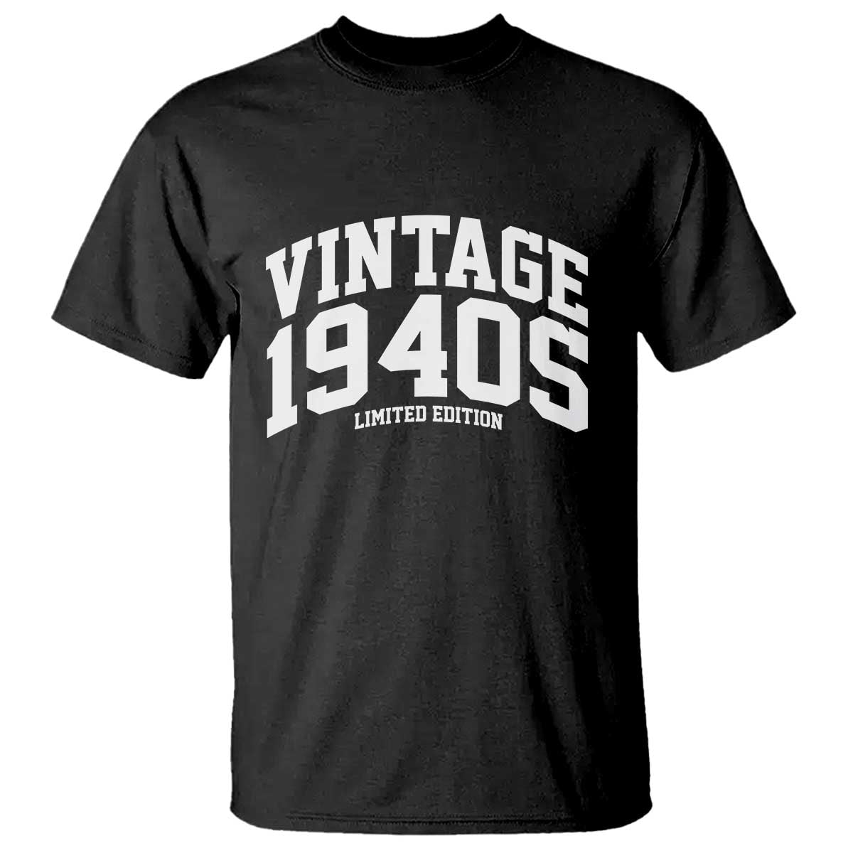 Vintage 1940s Limited Edition T Shirt Vintage Varsity Funny Cool 1940 Theme TS10 Black Print Your Wear