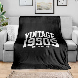 Vintage 1950s Limited Edition Throw Blanket Vintage Varsity Funny Cool 1950 Theme TS10 Print Your Wear