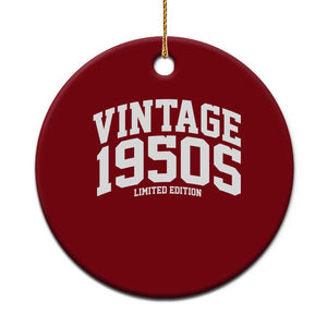 Vintage 1950s Limited Edition Ceramic Ornament Vintage Varsity Funny Cool 1950 Theme TS10 1pc Red Print Your Wear