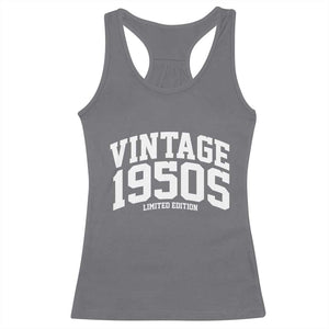 Vintage 1950s Limited Edition Racerback Tank Top Vintage Varsity Funny Cool 1950 Theme TS10 Charcoal Print Your Wear