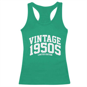 Vintage 1950s Limited Edition Racerback Tank Top Vintage Varsity Funny Cool 1950 Theme TS10 Irish Green Print Your Wear