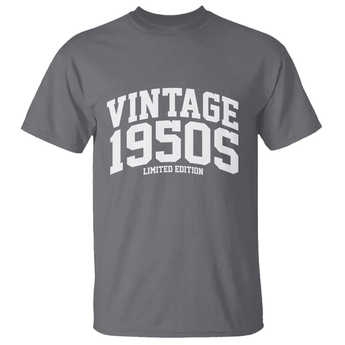 Vintage 1950s Limited Edition T Shirt Vintage Varsity Funny Cool 1950 Theme TS10 Charcoal Print Your Wear