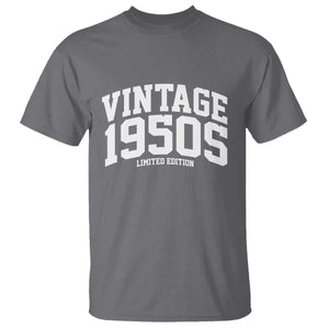 Vintage 1950s Limited Edition T Shirt Vintage Varsity Funny Cool 1950 Theme TS10 Charcoal Print Your Wear