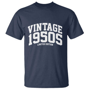 Vintage 1950s Limited Edition T Shirt Vintage Varsity Funny Cool 1950 Theme TS10 Navy Print Your Wear