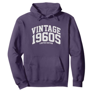 Vintage 1960s Limited Edition Hoodie Vintage Varsity Funny Cool 1960 Theme TS10 Purple Print Your Wear
