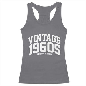 Vintage 1960s Limited Edition Racerback Tank Top Vintage Varsity Funny Cool 1960 Theme TS10 Charcoal Print Your Wear