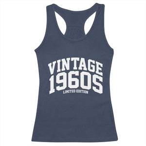 Vintage 1960s Limited Edition Racerback Tank Top Vintage Varsity Funny Cool 1960 Theme TS10 Navy Print Your Wear