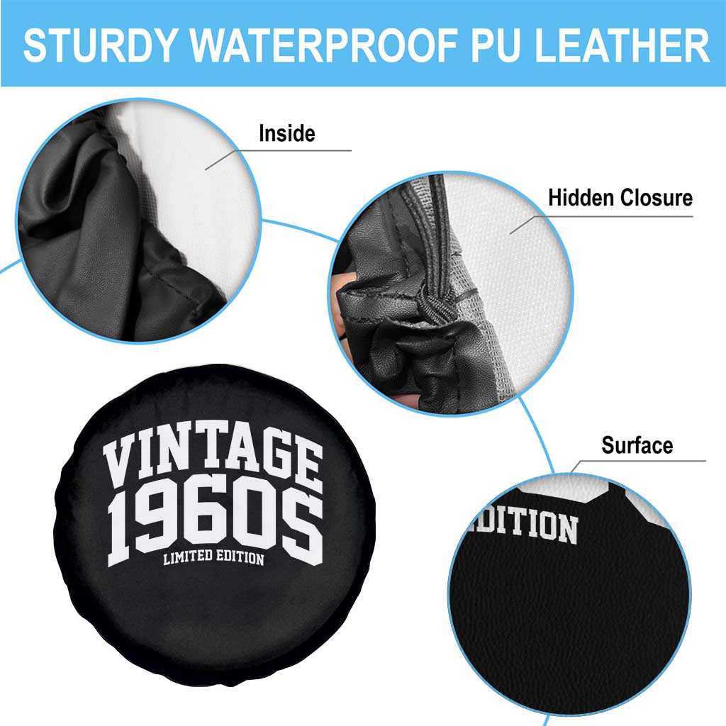 Vintage 1960s Limited Edition Spare Tire Cover Vintage Varsity Funny Cool 1960 Theme TS10 Print Your Wear