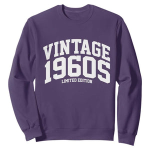 Vintage 1960s Limited Edition Sweatshirt Vintage Varsity Funny Cool 1960 Theme TS10 Purple Print Your Wear